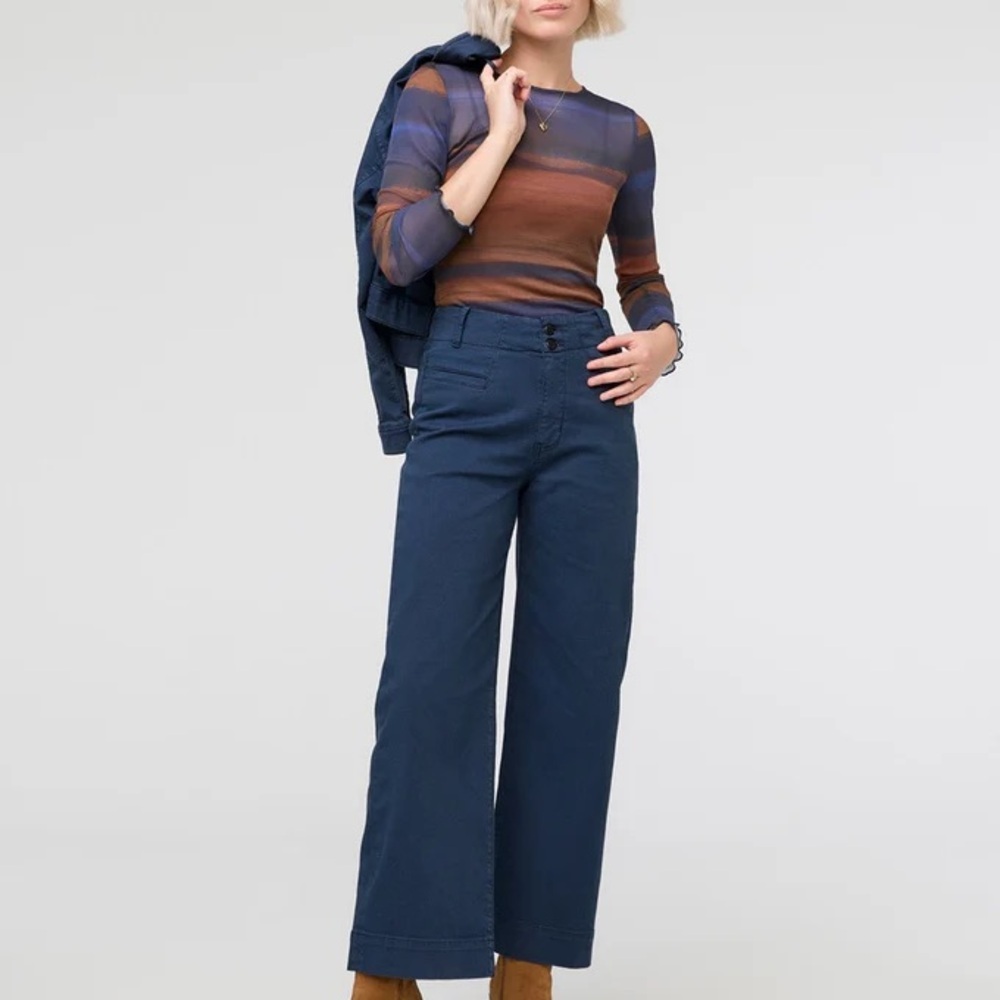 Duer Nustretch High Rise Trouser - Navy